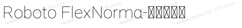 Roboto FlexNorma字体转换